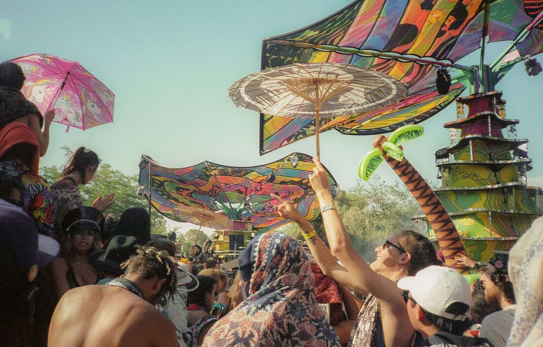 Barrio members gathered together as a community