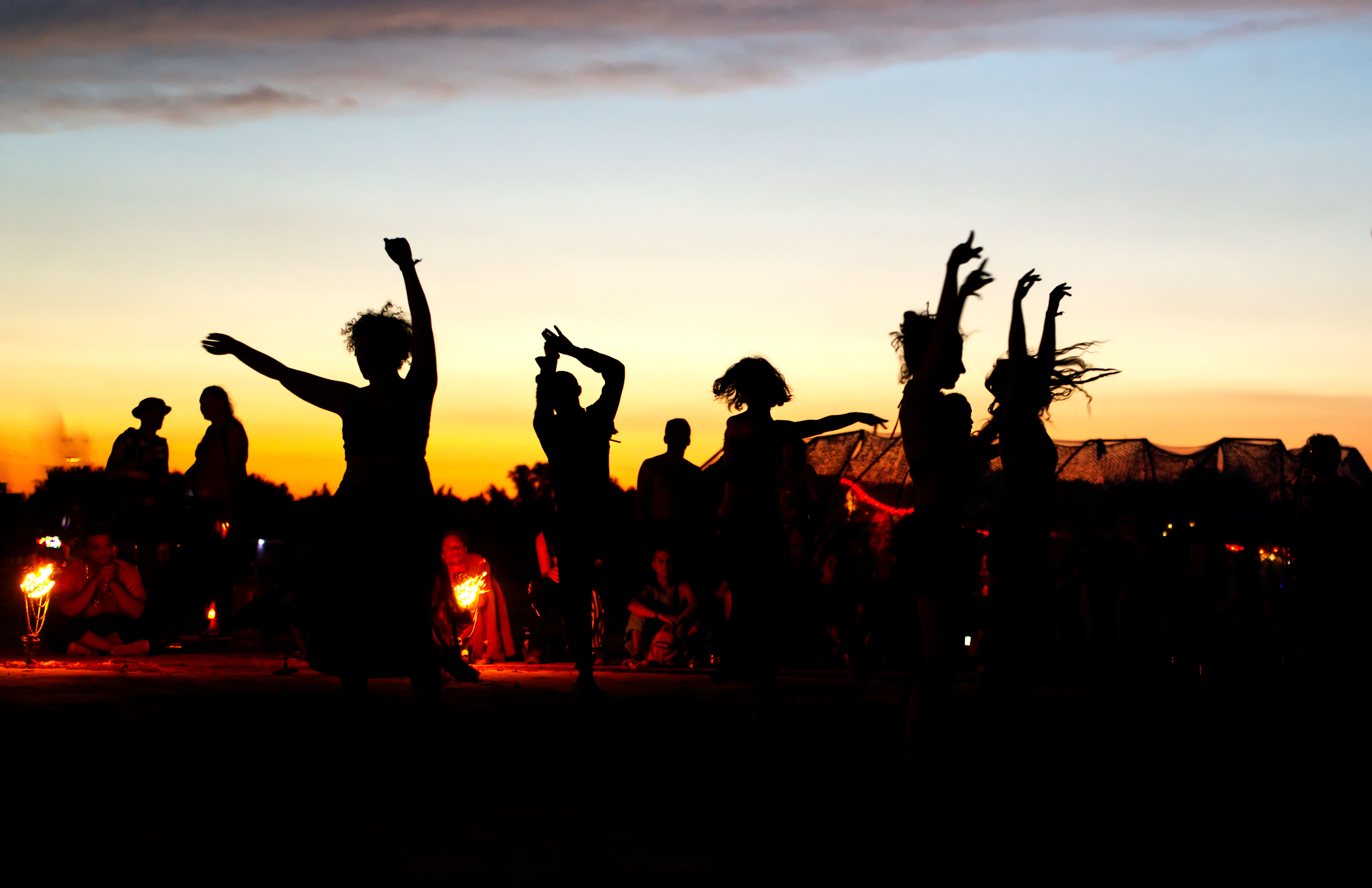 Community gathering at Elsewhere